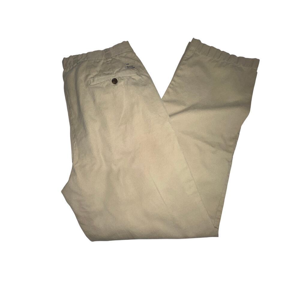 Brooks Brothers Men’s Clark Pants Tan Khaki Chinos Casual Preppy Work 36x34